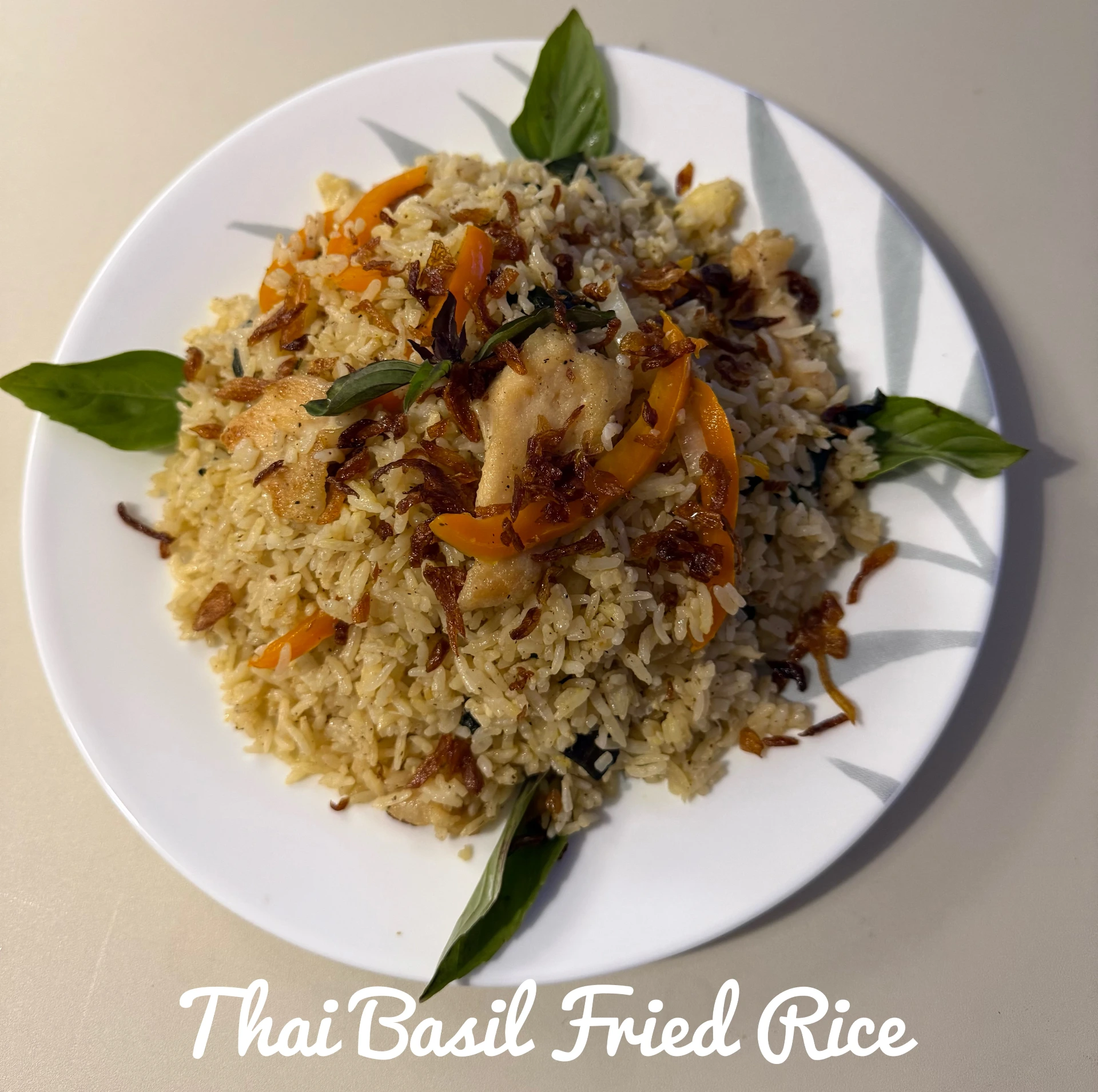 🥘Thai Basil Fried Rice (Khao Pad Krapow)