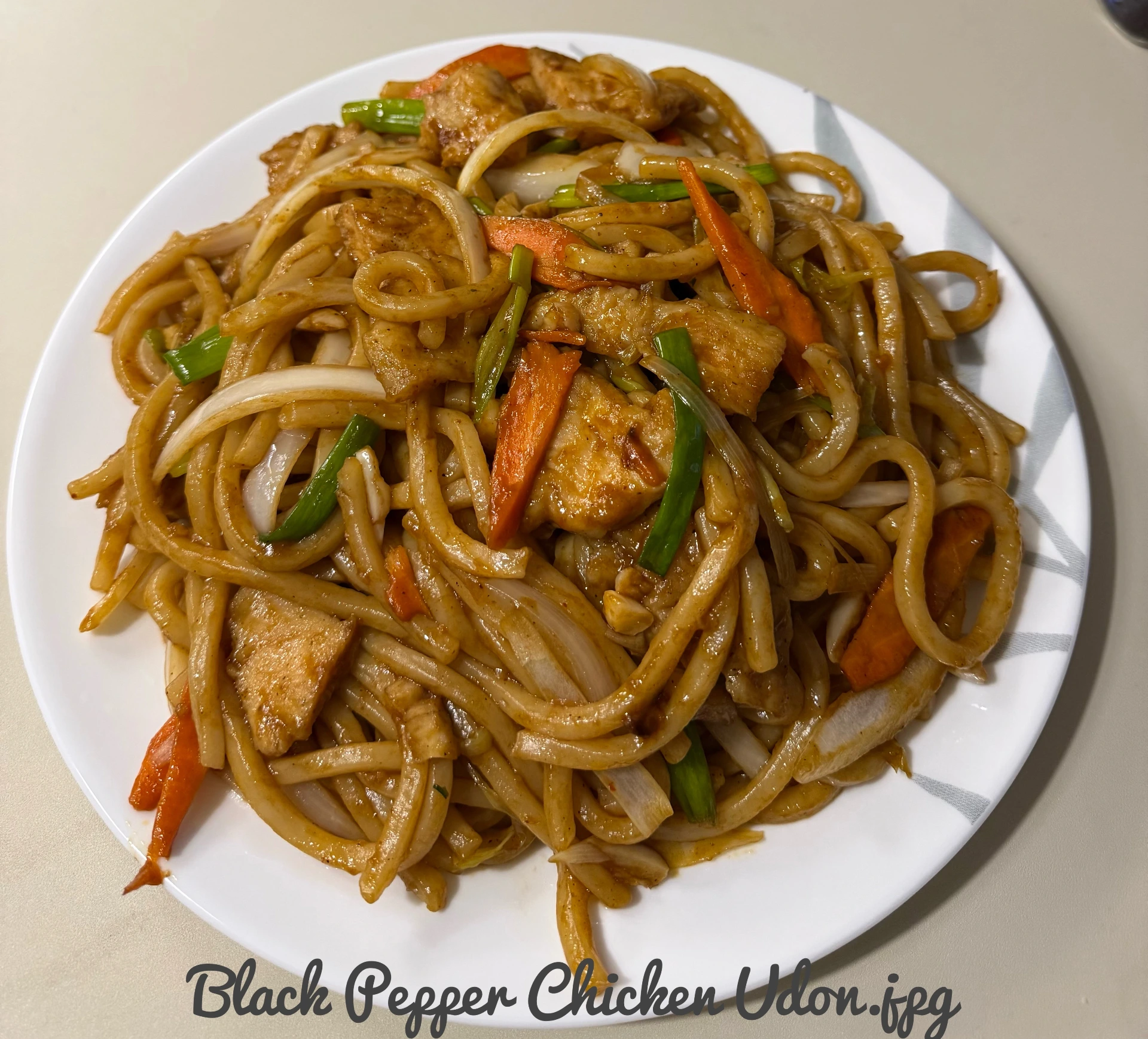 🥢 Black Pepper Chicken Udon