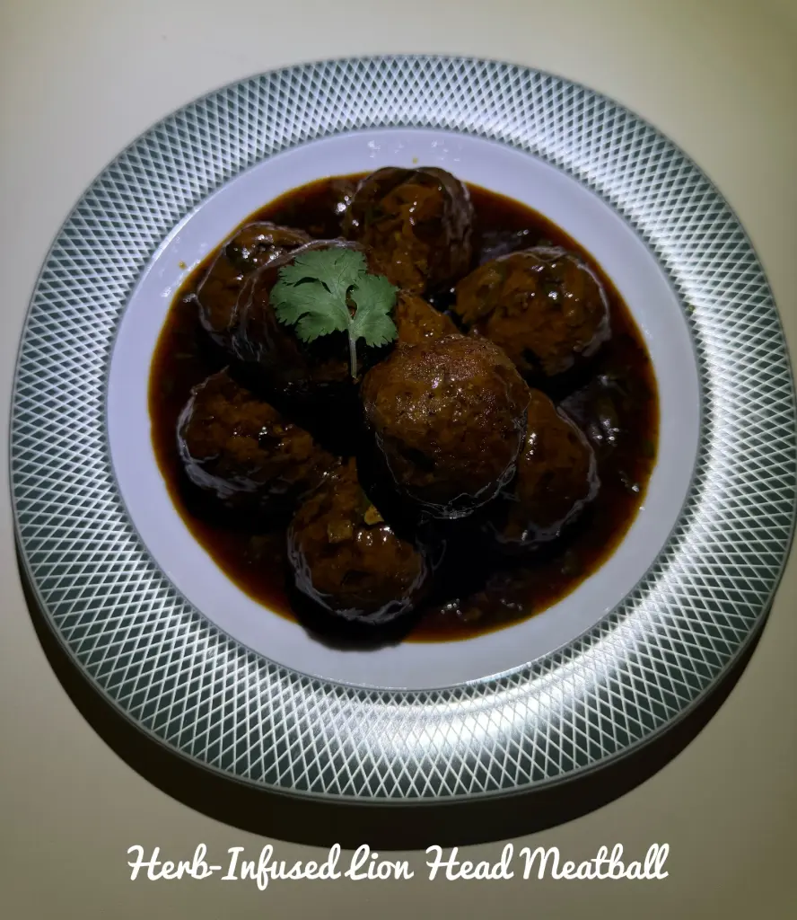 [SM-001] 🍽️Herb-Infused Lion Head Meatball